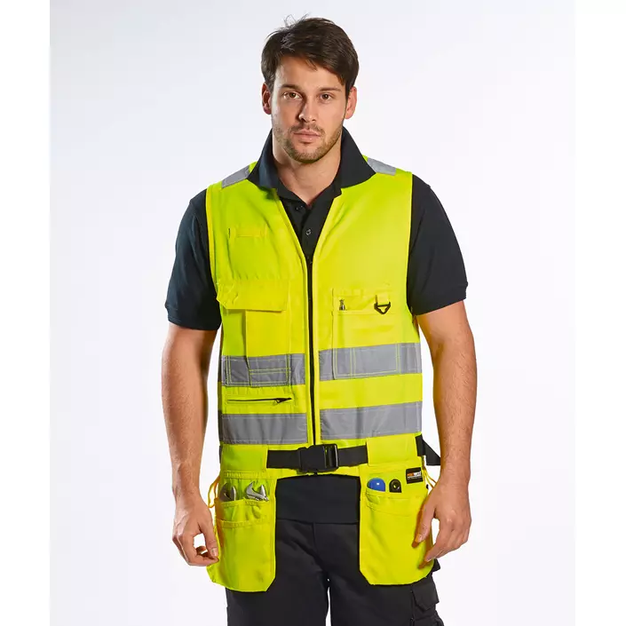 Portwest tool vest, Hi-Vis Yellow, large image number 1