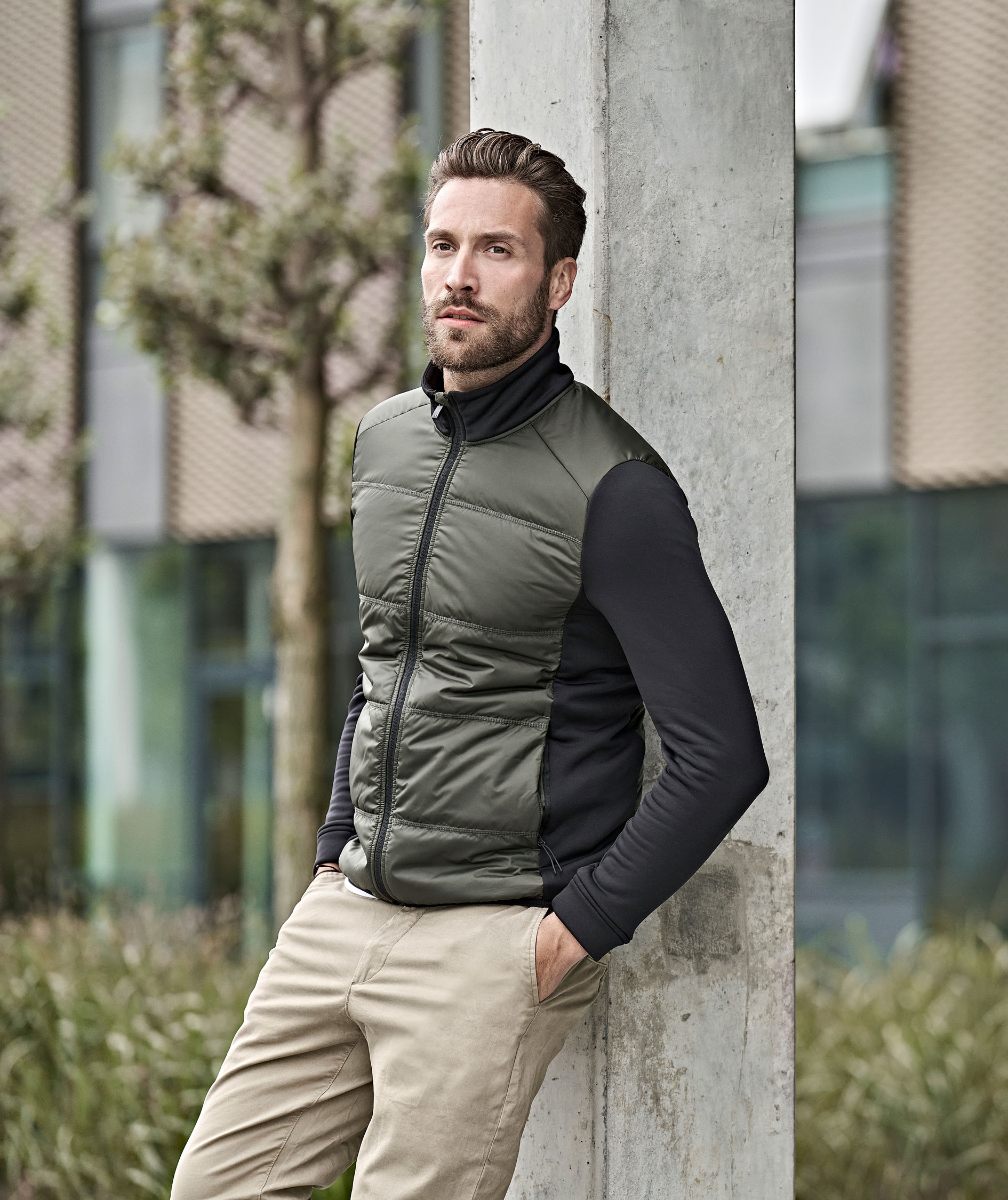 Tee Jays hybrid-stretch jacket, Deep Green/Black, large image number 5