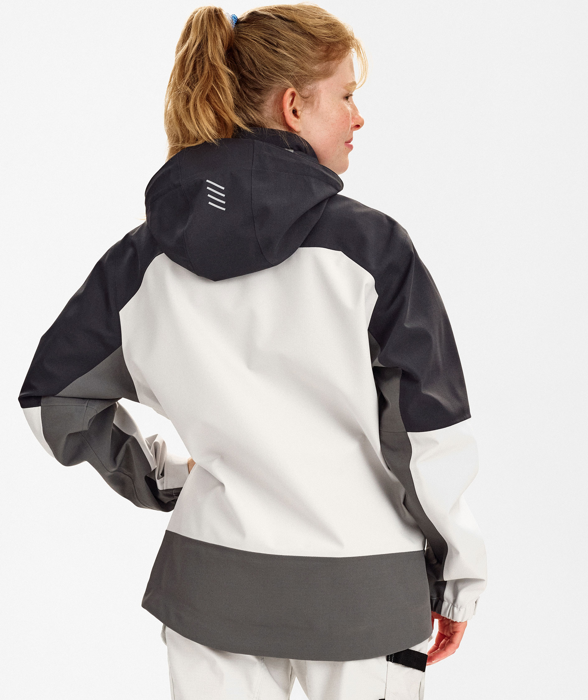 Engel Entire women's shell jacket, Bone White/Anthracite Grey, large image number 4