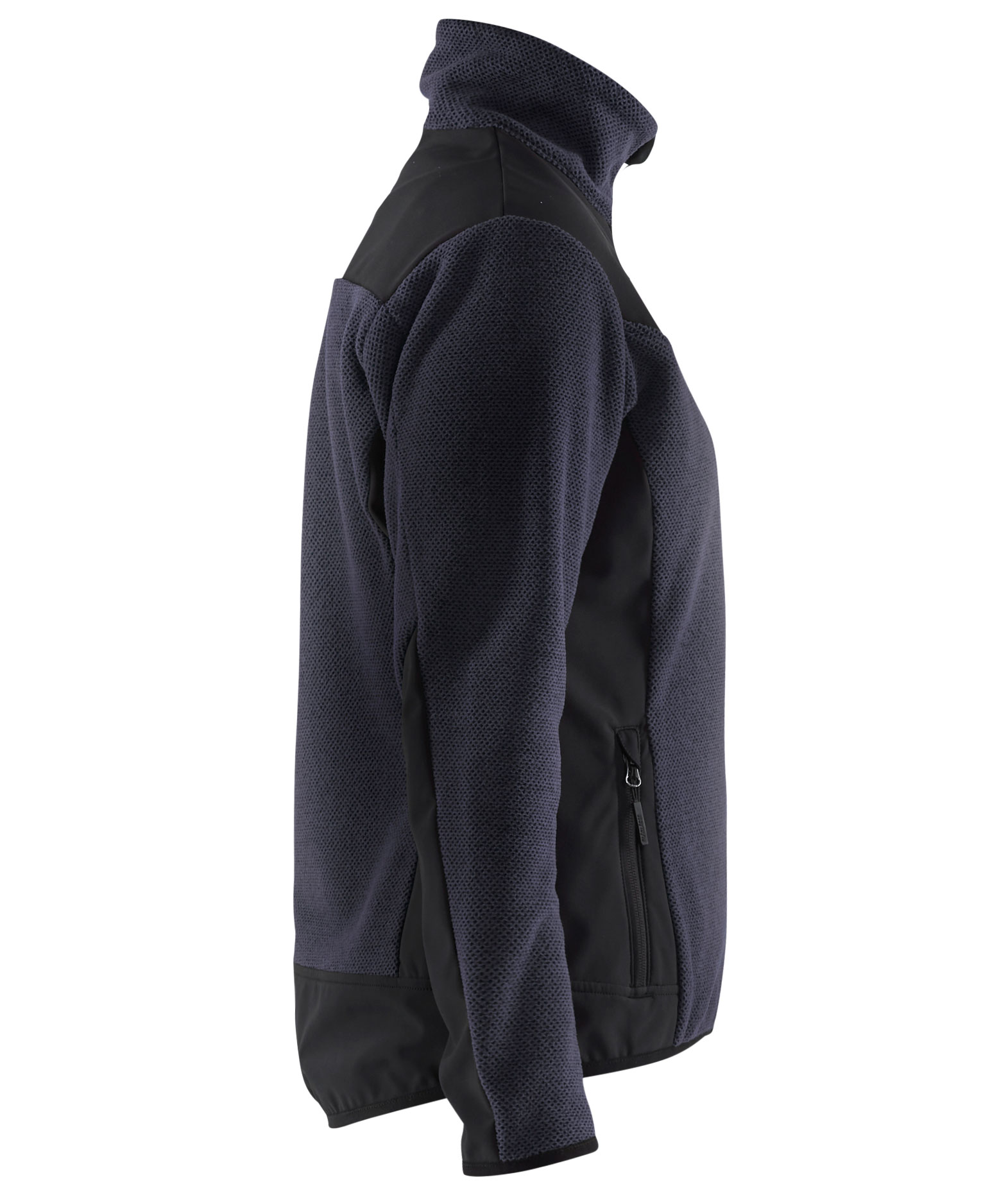 Bl&aring;kl&auml;der women's knitted jacket with softshell, Dark Marine/Black, large image number 2