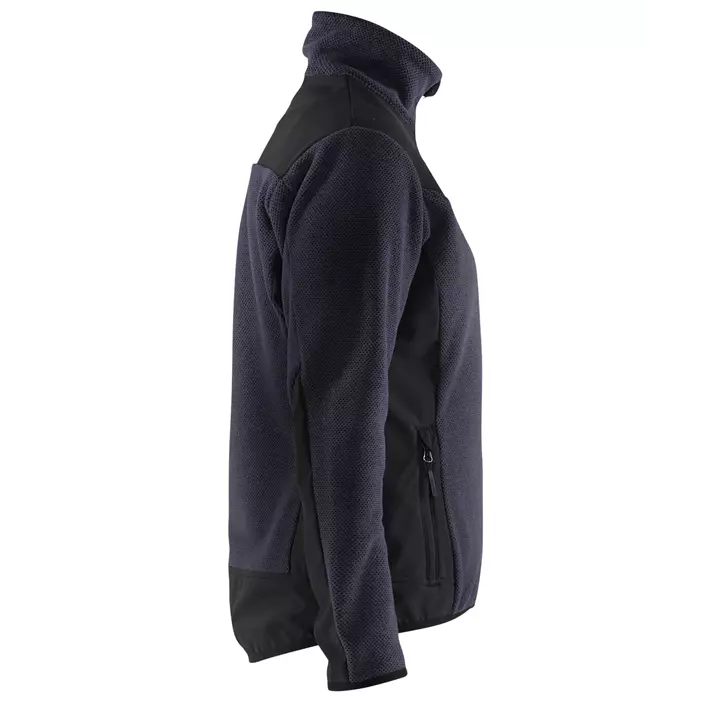 Blåkläder dame strikket jakke med softshell, Mørk Marineblå/Svart, large image number 2