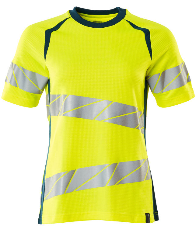 Mascot Accelerate Safe T-shirt dam, Varsel Gul/M&ouml;rk Petroleum