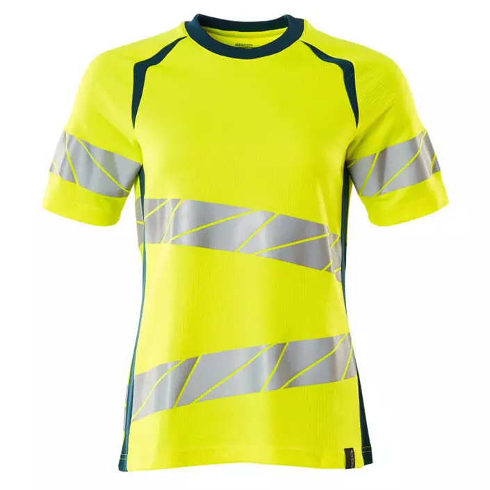 Mascot Accelerate Safe women's T-shirt, Hi-Vis Yellow/Dark Petroleum, large image number 0