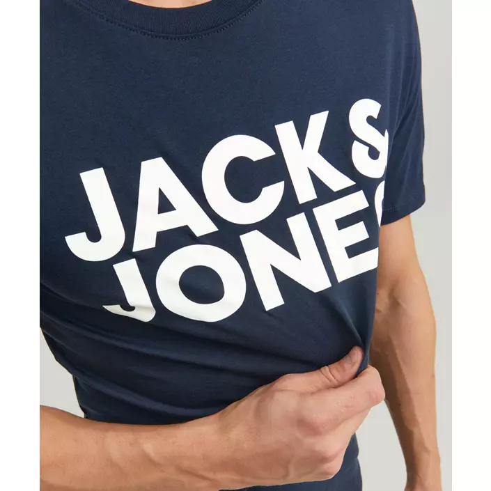 Jack & Jones JJECORP Logo Tee, Navy Blazer, large image number 7