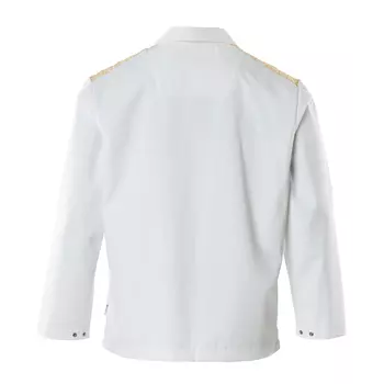 Mascot Food & Care HACCP-approved smock, White/Curryyellow