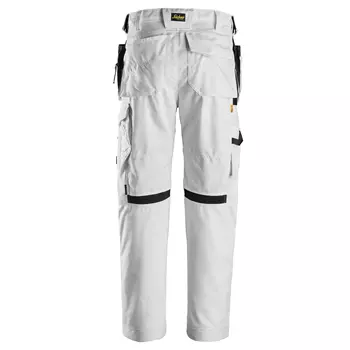 Snickers AllroundWork Canvas+ craftsman trousers, White