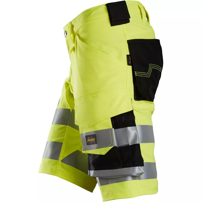 Snickers work shorts 6136, Hi-vis Yellow/Black, large image number 3