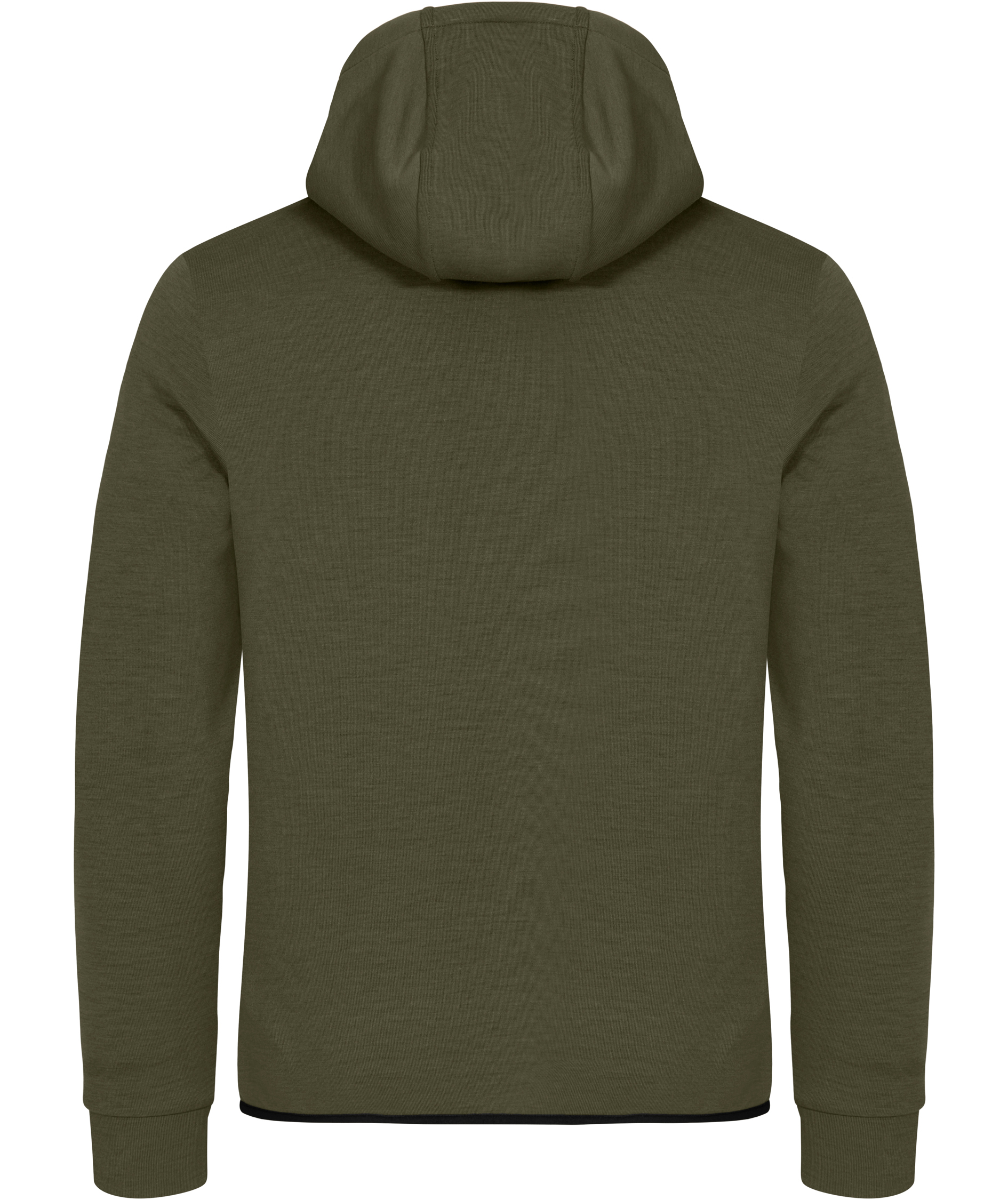 Clique Hayden hoodie with full zipper, Fog Green