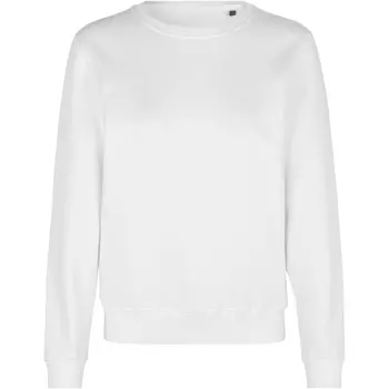 ID organic women's sweatshirt, White
