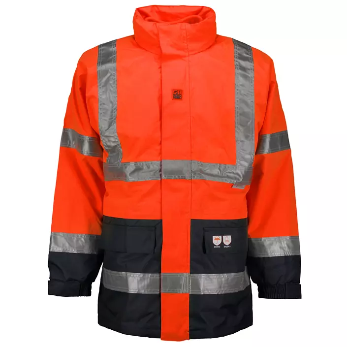 Ocean 4-in-1 winter jacket, Orange/Marine, large image number 0