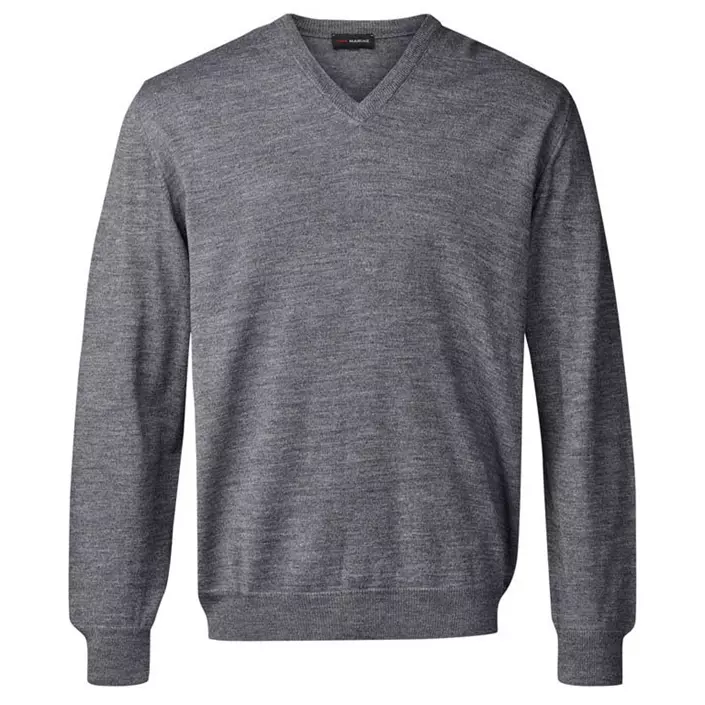 CC55 Copenhagen stickad tröja med merinoull, Stone grå, large image number 0