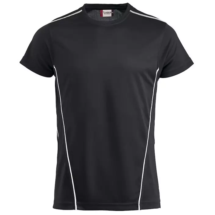 Clique Ice Sport-T  T-skjorte, Svart/Hvit, large image number 0