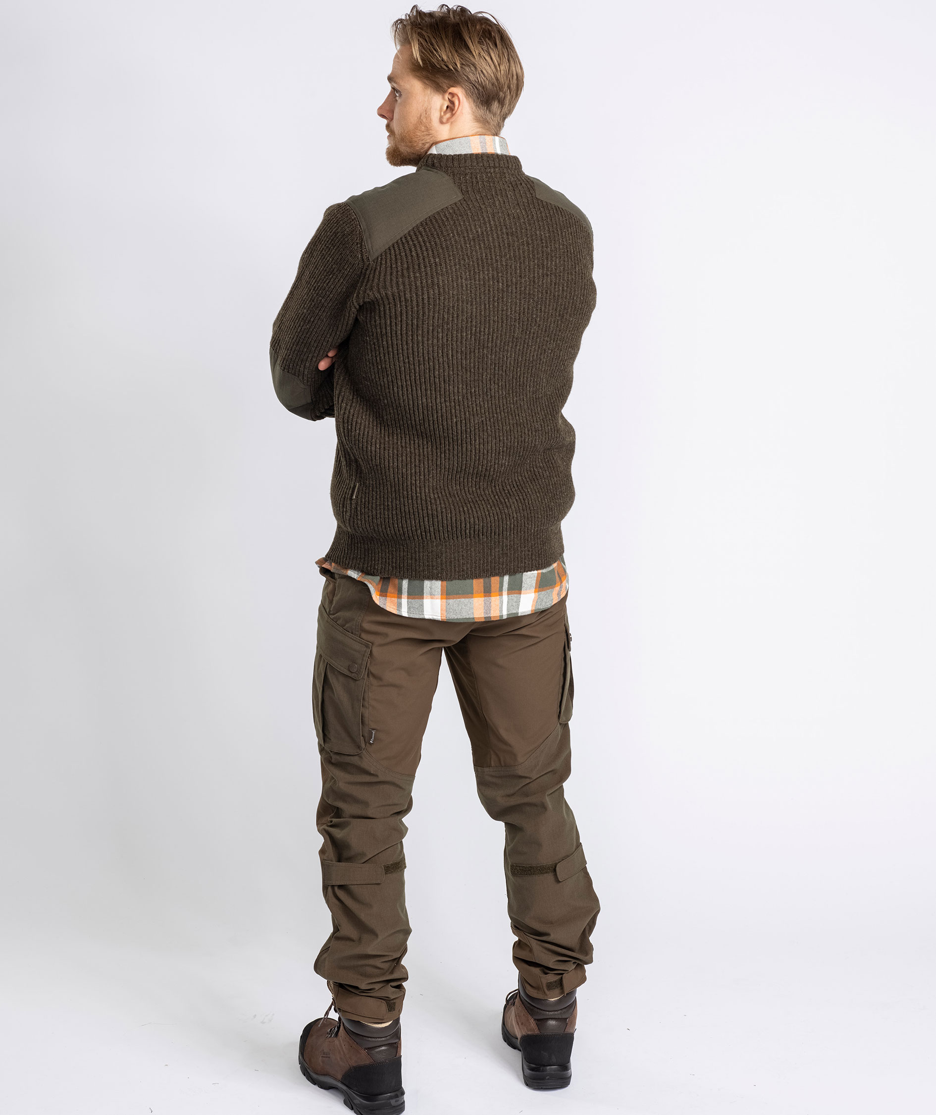 Pinewood Lappland Rough striktr&oslash;je, Mossgreen melange, large image number 7