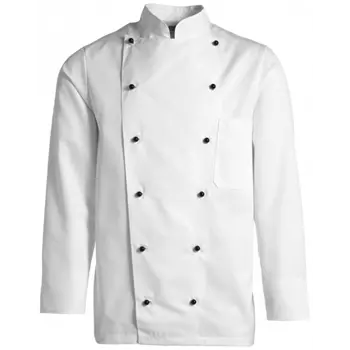 Kentaur chefs jacket without buttons, White