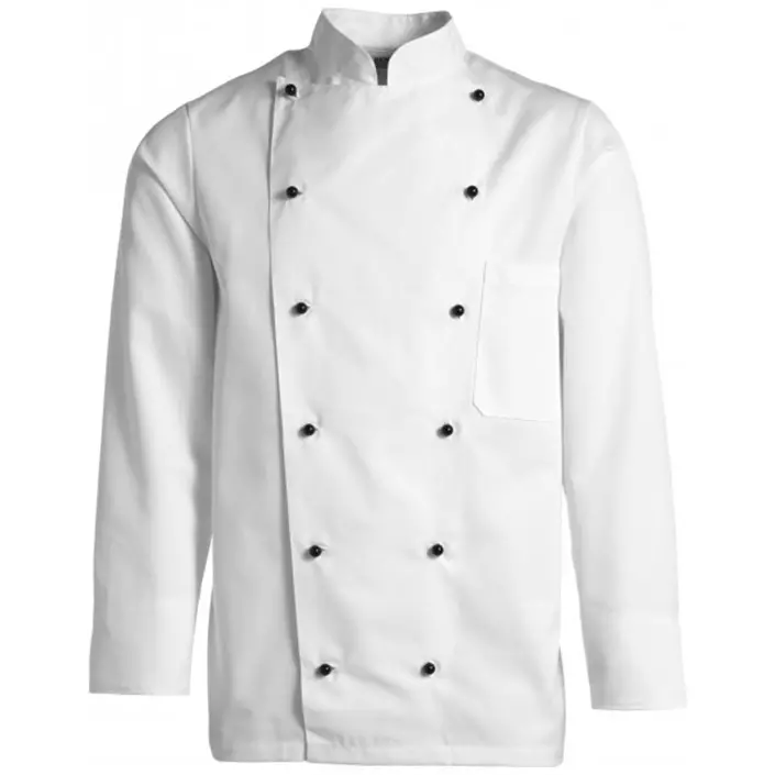 Kentaur chef kokkejakke uten knapper, Hvit, large image number 0