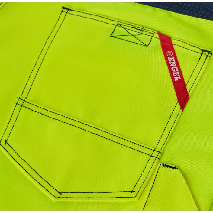 Engel Safety women's work trousers, Hi-vis Yellow/Marine, large image number 3
