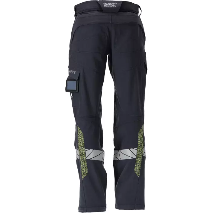 Mascot Accelerate Multisafe arbejdsbukser full stretch, Mørk Marine/Hi-Vis Gul, large image number 1