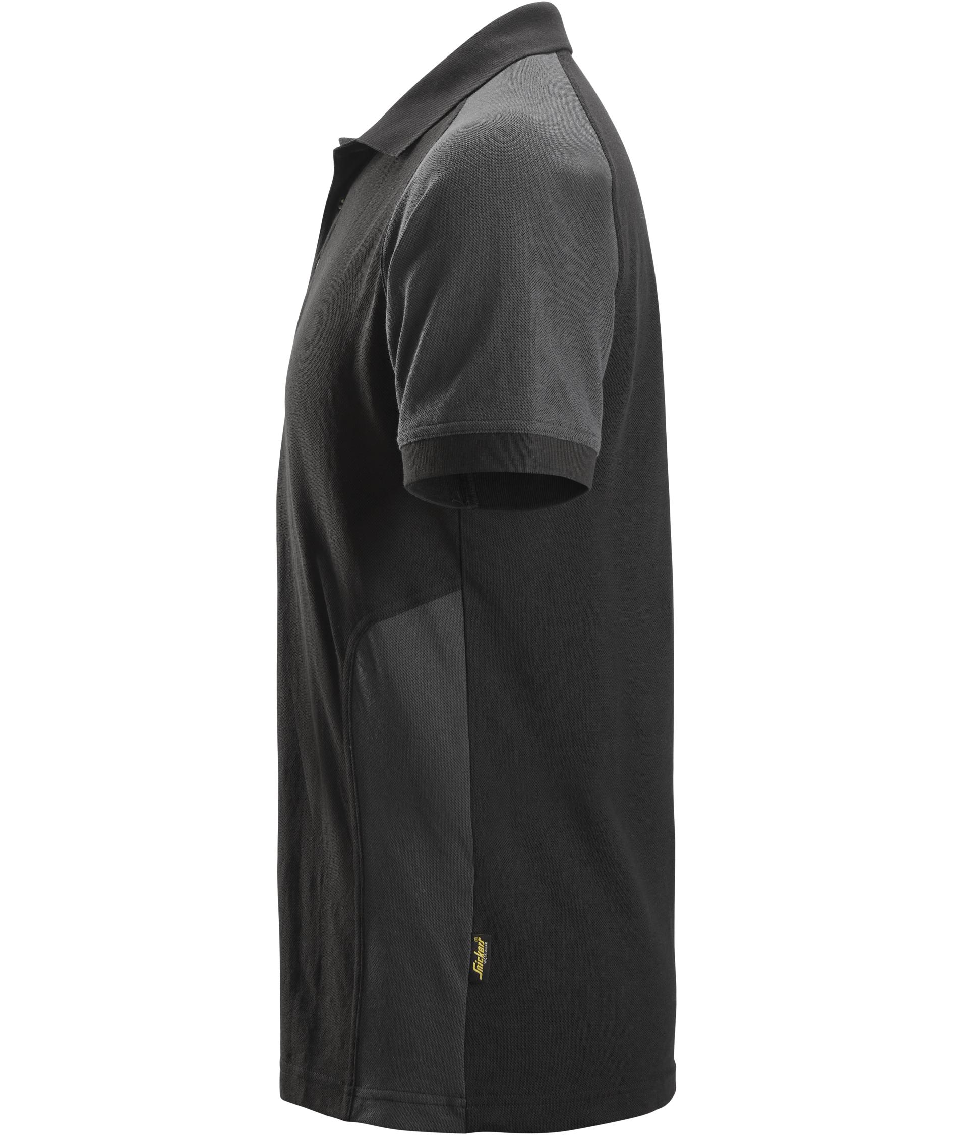 Snickers Poloshirt 2750, Black/Steel Grey, large image number 3