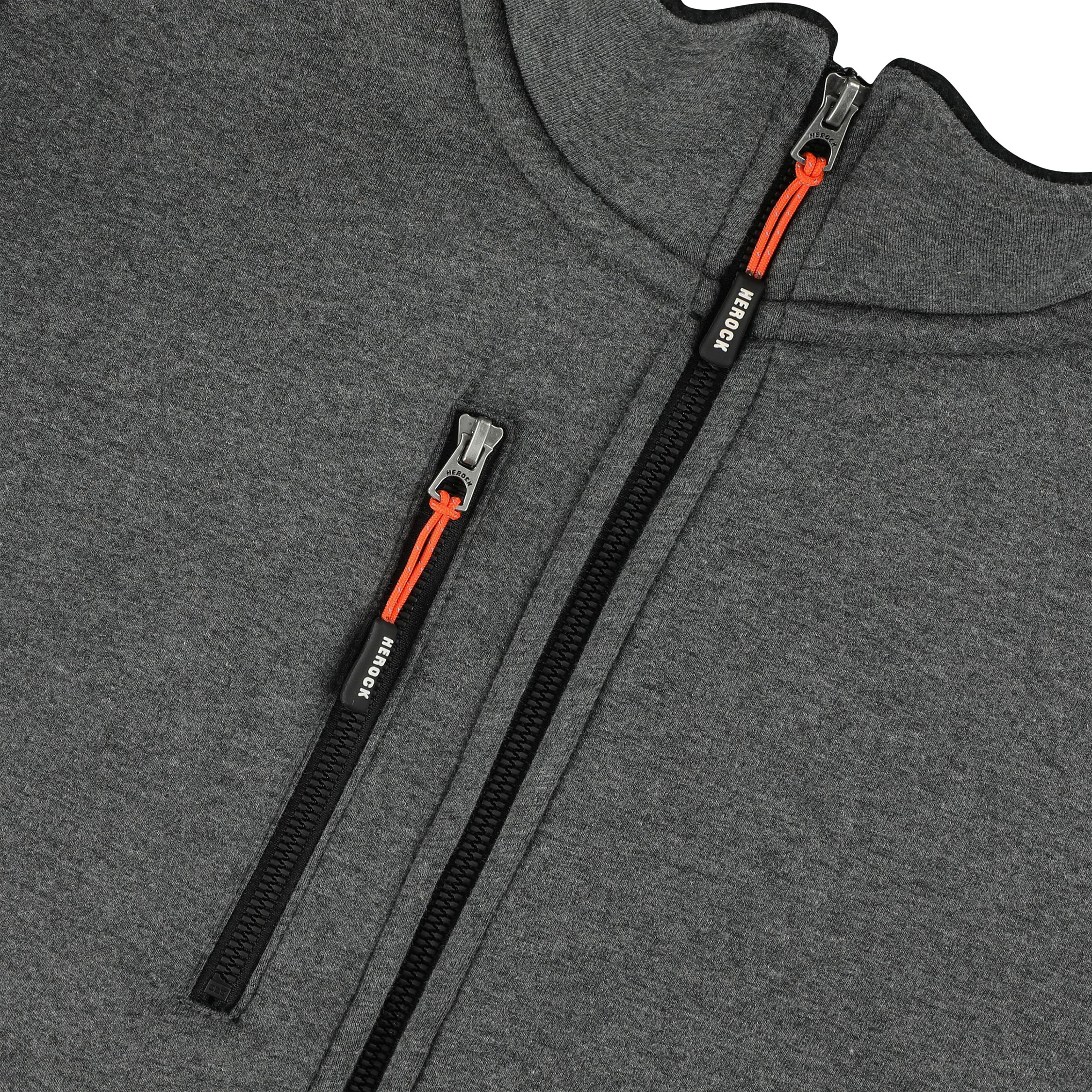 HEROCK Otar cardigan, Dark Heather Grey, large image number 5