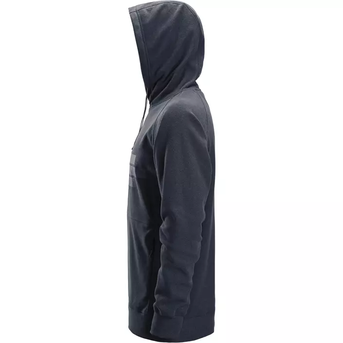 Snickers AllroundWork Polartec® frotté hoodie, Dark Navy Melange, large image number 3