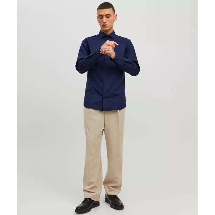 Jack & Jones Premium JPRBLAPARKER Slim fit skjorte, Perfect Navy, large image number 3