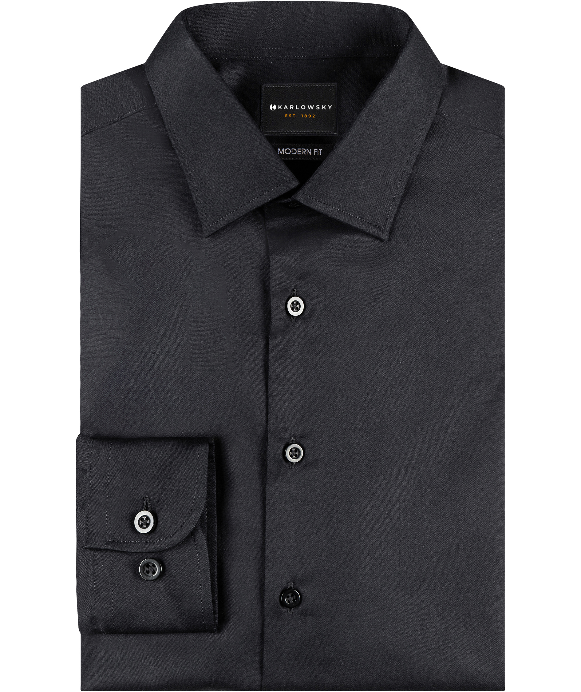 Karlowsky modern fit stretch Damenhemd, Black, large image number 5