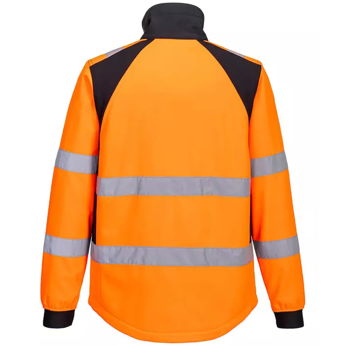 Portwest WX2 Eco softshell jacket, Hi-Vis Orange/Black, large image number 1
