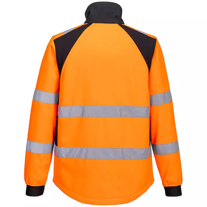 Portwest WX2 Eco softshell jacket, Hi-Vis Orange/Black, large image number 1