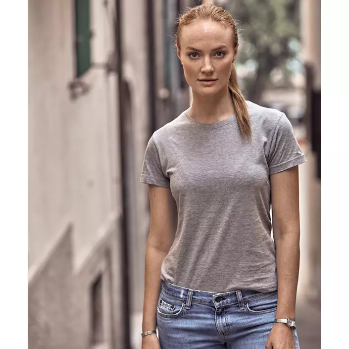 Clique Basic Damen T-Shirt, Grau Melange, large image number 4