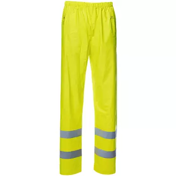 Elka SecureTech Multinorm PU rain trousers, Hi-Vis Yellow