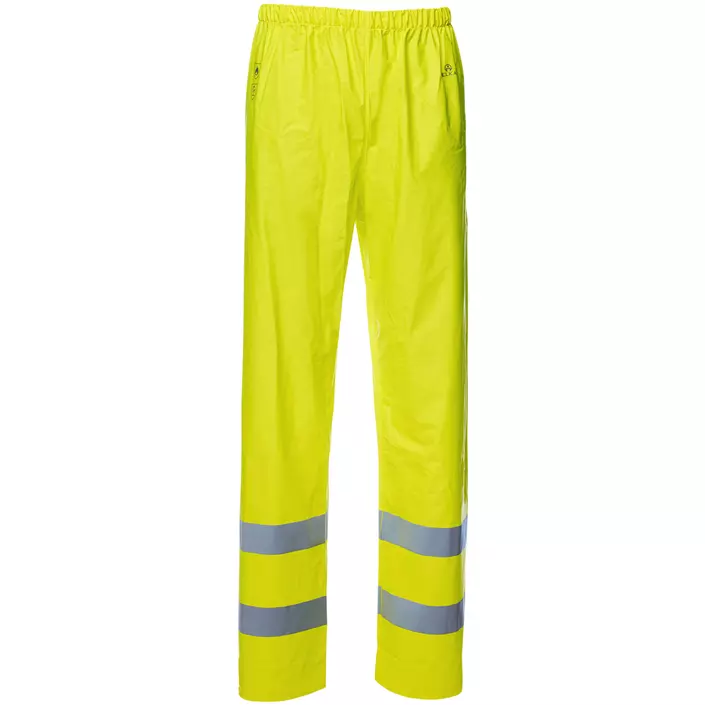 Elka SecureTech Multinorm PU rain trousers, Hi-Vis Yellow, large image number 0