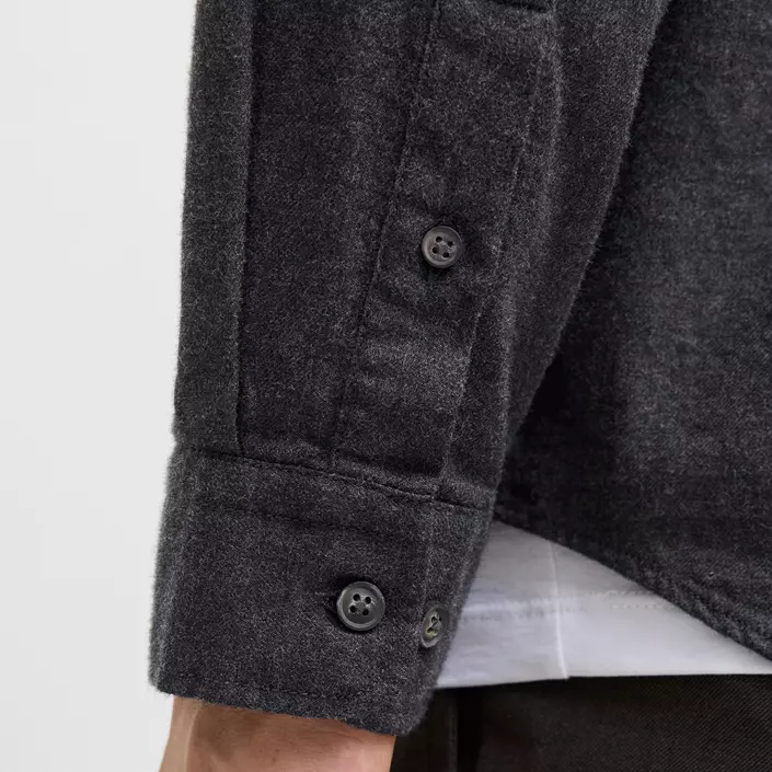 Jack & Jones JJECLASSIC Melange skjorte, Dark Grey Melange, large image number 4