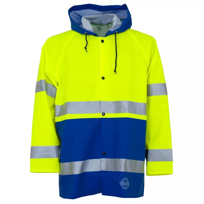 Abeko Atec rain jacket, Hi-Vis Yellow/blue, large image number 0