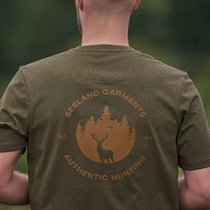 Seeland Saker T-shirt, Pine Green Melange, large image number 4