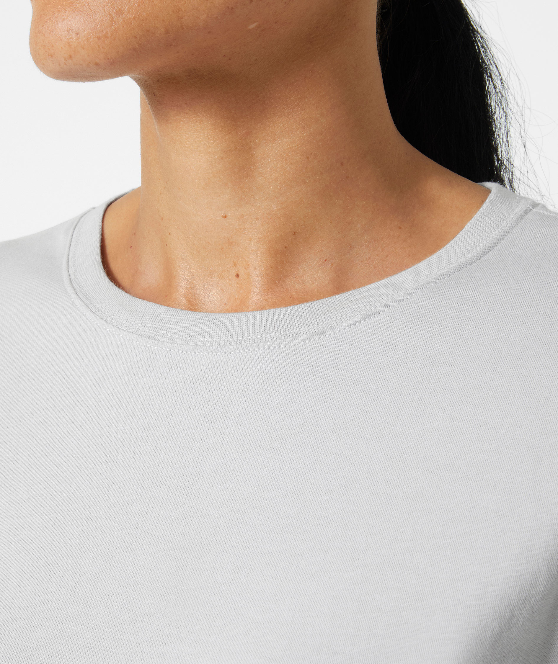 Helly Hansen Classic l&aring;ng&auml;rmad T-shirt dam, Grey fog, large image number 4