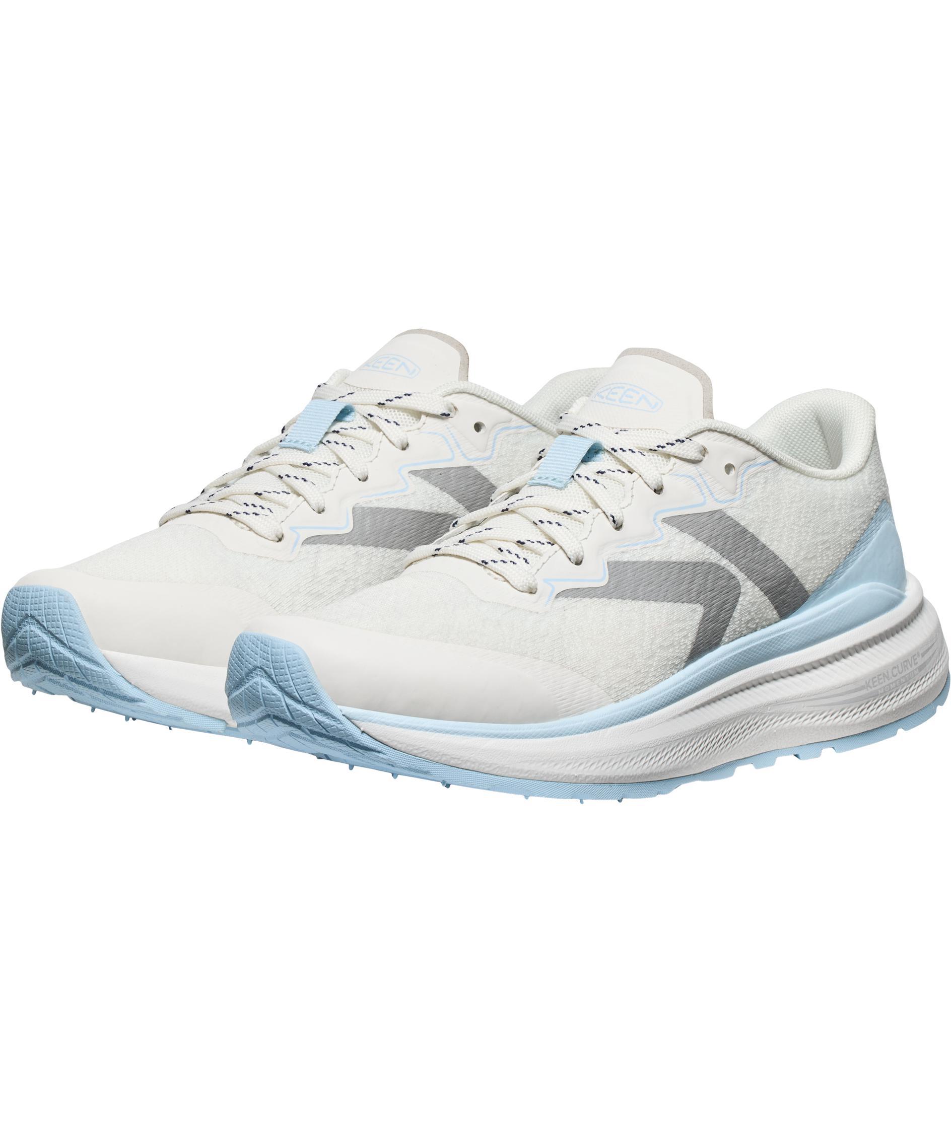 Keen WK500 women's hiking shoes, Star white/skyway, large image number 4