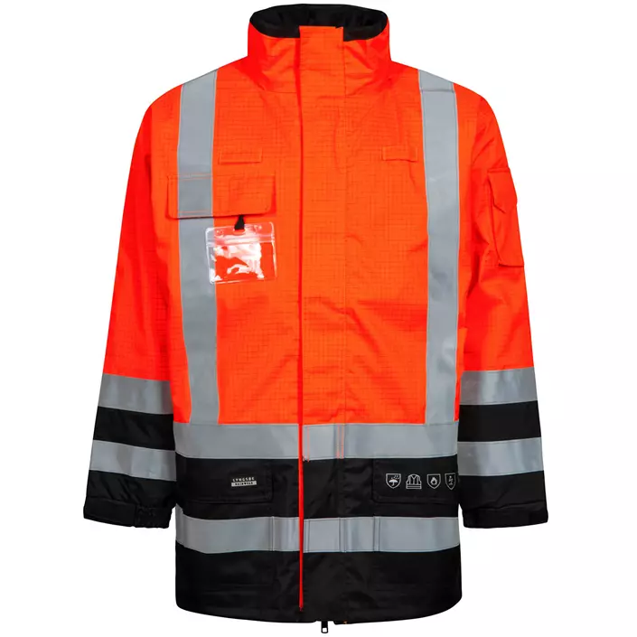Lyngsøe winter jacket, Hi-Vis Orange/Black, large image number 0