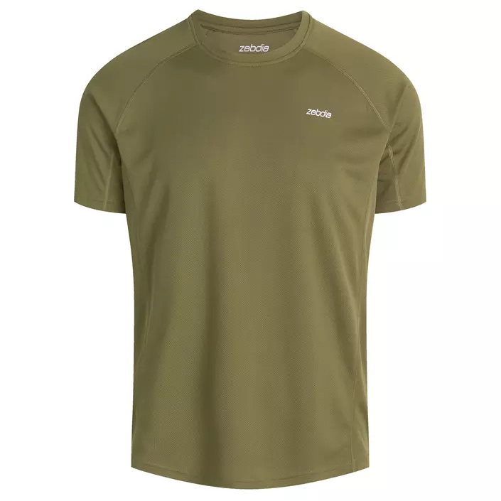 Zebdia sports tee T-skjorte, Armygrønn, large image number 0