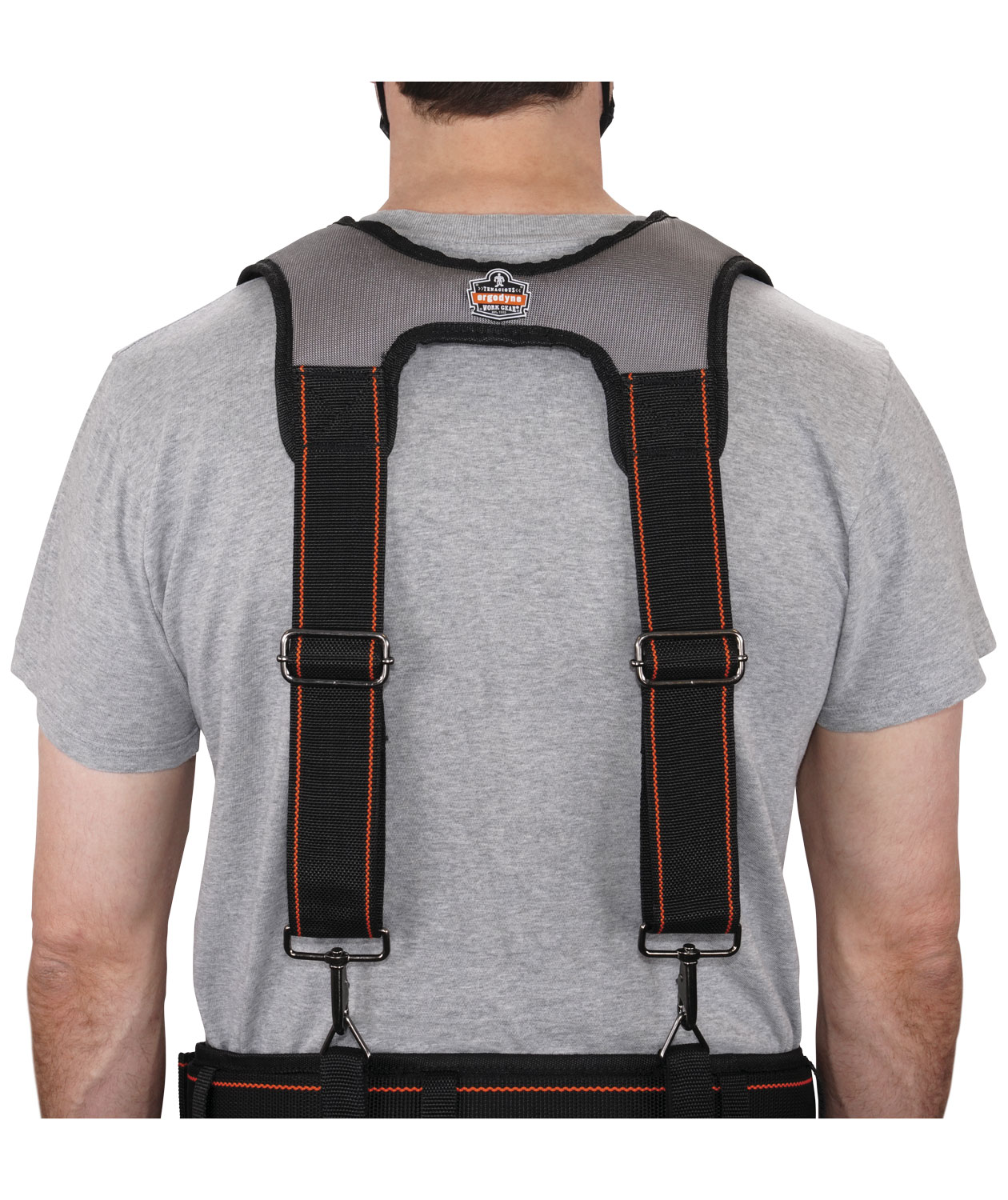 Ergodyne Arsenal 5560 tool belt suspenders, Black, Black, large image number 2