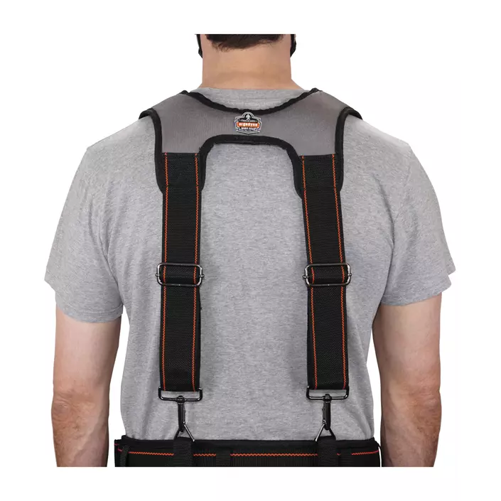 Ergodyne Arsenal 5560 tool belt suspenders, Black, Black, large image number 2