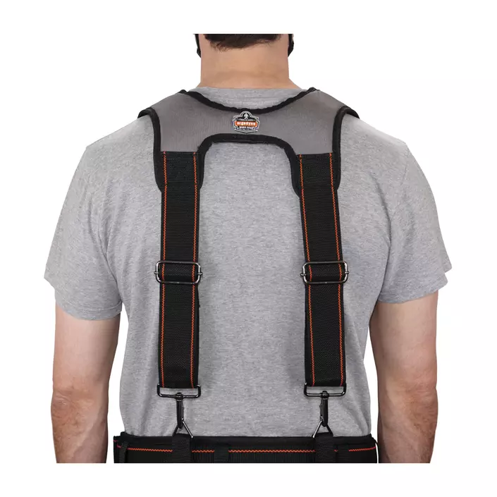 Ergodyne Arsenal 5560 tool belt suspenders, Black, Black, large image number 2
