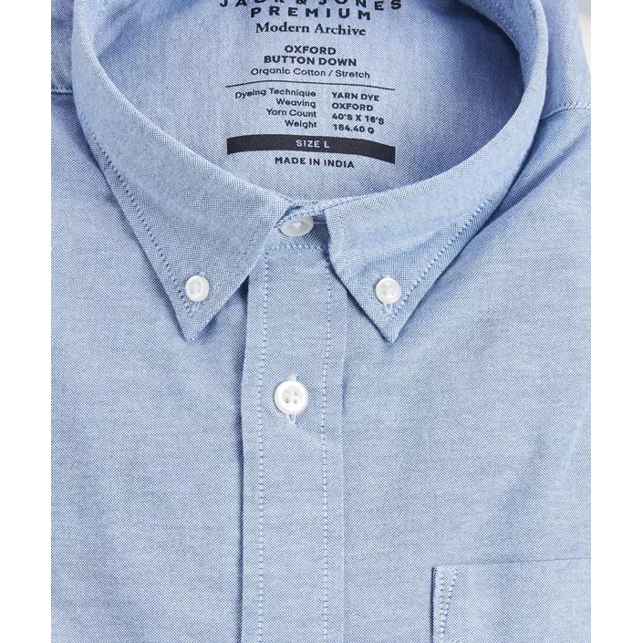 Jack & Jones Premium JPRBROOK Slim fit Oxford skjorte, Cashmere Blue, large image number 4