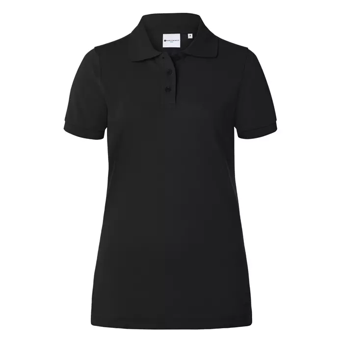Karlowsky Basic dame polo T-skjorte, Black, large image number 0