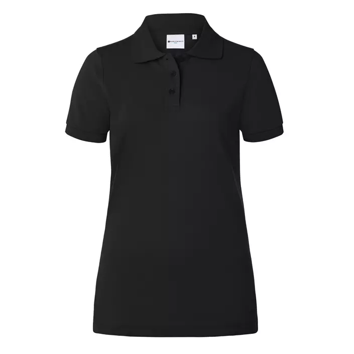 Karlowsky Basic dame polo T-shirt, Black, large image number 0