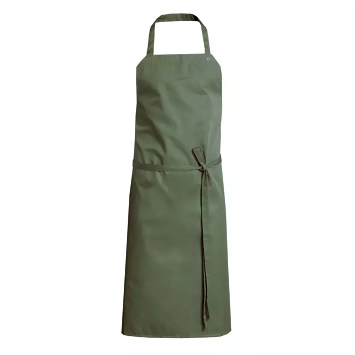 Nybo Workwear All-over bib apron without pockets, Green, Green, large image number 0