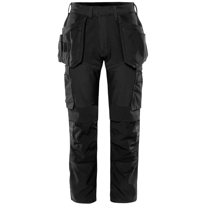 Fristads craftsman trousers 2596 LWS full stretch, Black, large image number 0