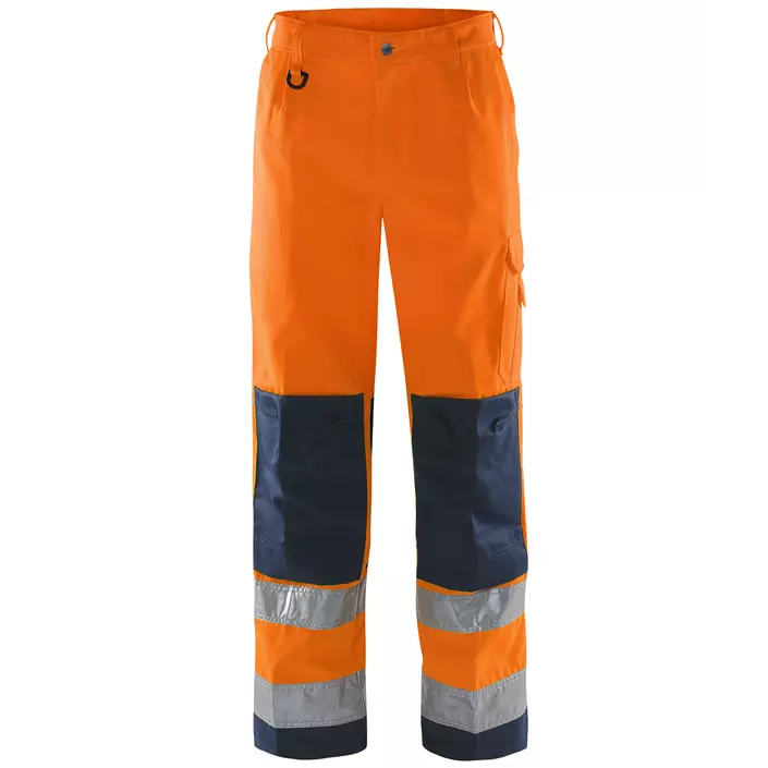 Fristads work trousers, Orange/Marine, large image number 0