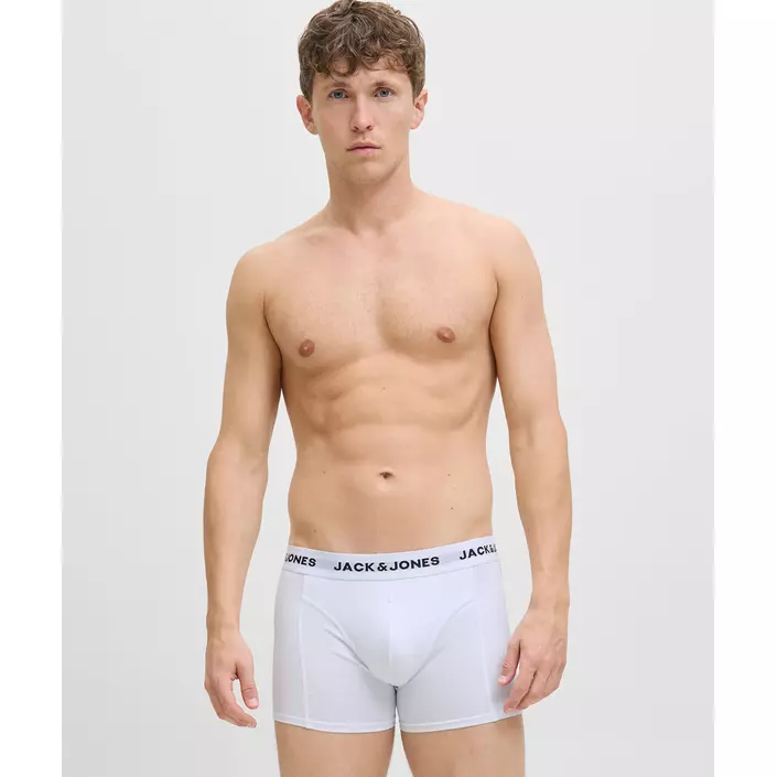 Jack & Jones JACJJ SOLID 7-pack kalsonger, White/Dark Grey, large image number 1