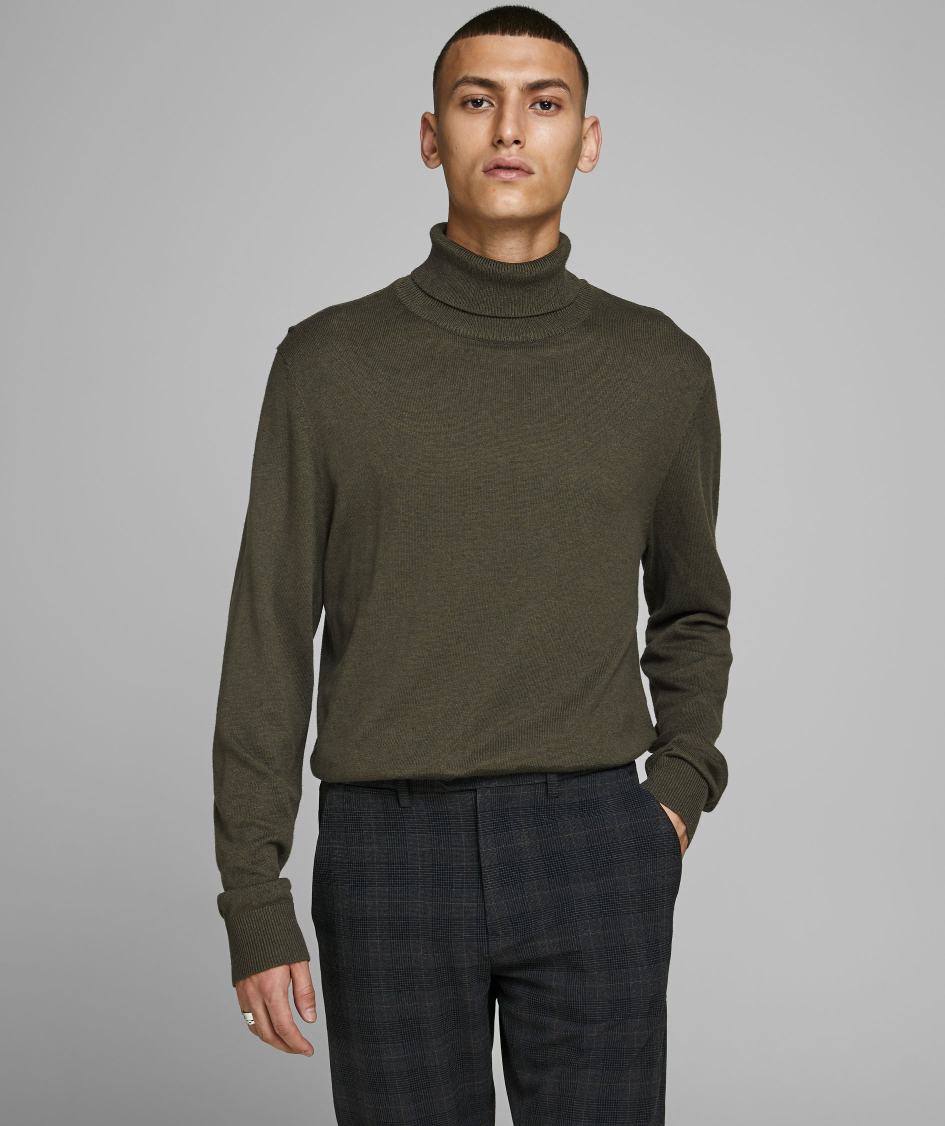 Jack & Jones JJEEMIL stickad polotr&ouml;ja