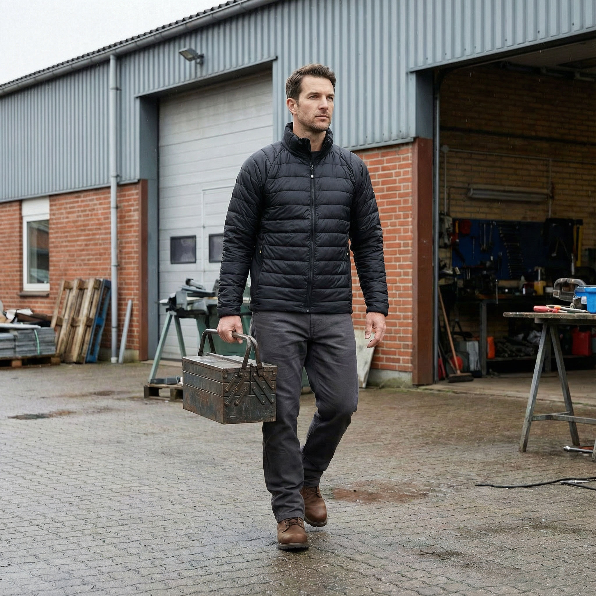 Grounded 1300 vadderad jacka, Black